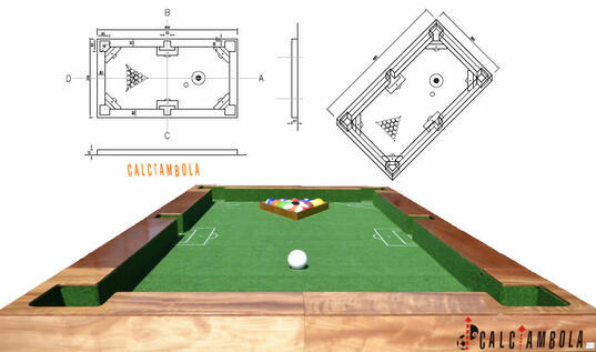 Soccerpool Billiard Field, Football Billiard