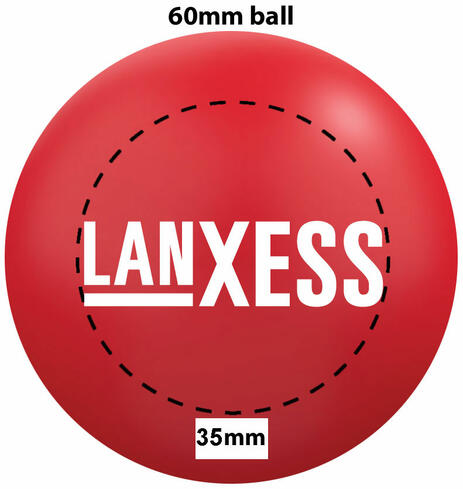 Print area 60mm Anti Stress ball