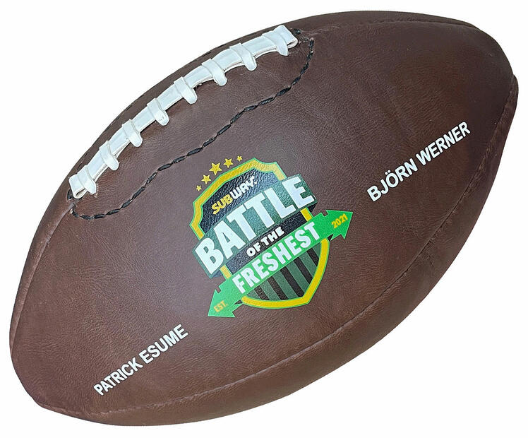 Customized Rubber official American Football Size 6 Brown - Brilliant  Promos - Be Brilliant!