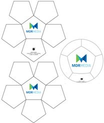 12 panel layout neoprene ball size 5, 4 & mini